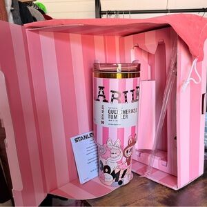 Labubu The Monsters Stanley Pink Quencher H2.0 Tumbler